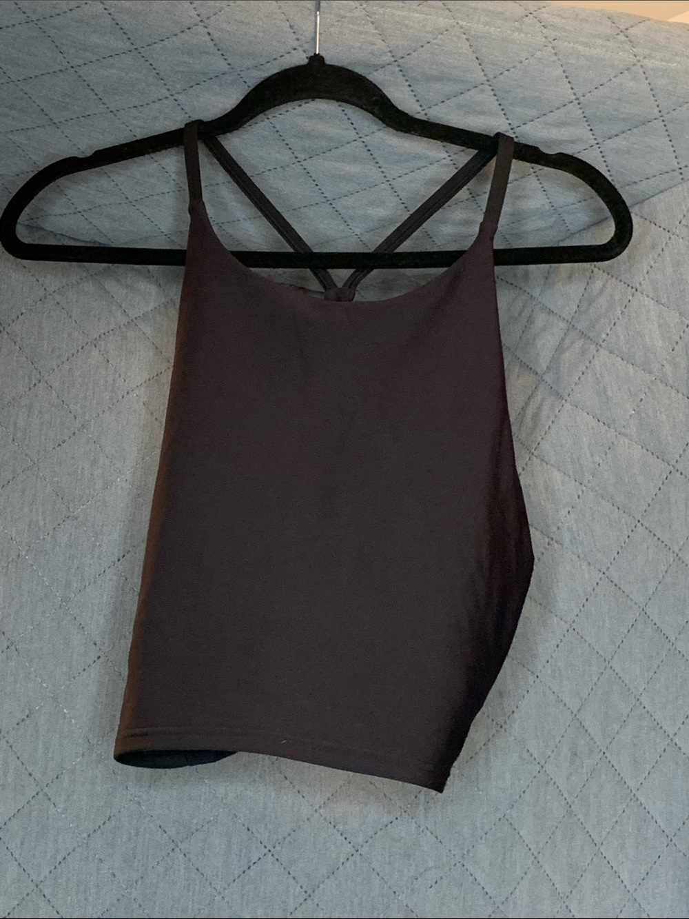#212 Old Navy Black Cropped Strappy Tank